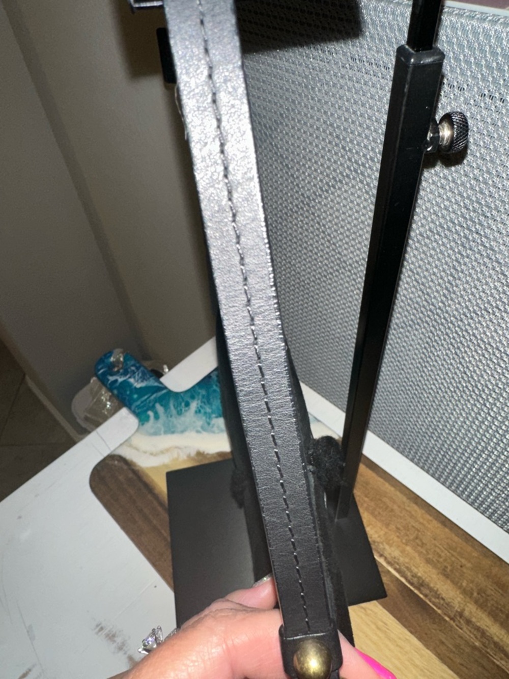 UGG Black Mini Shearling Crossbody Bag - Picture 3 of 5